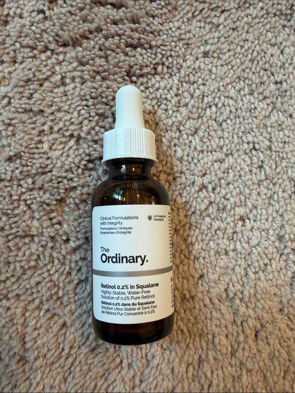 The Ordinary Retinol 0.2% in Squalane - White & Amber Dropper Bottle